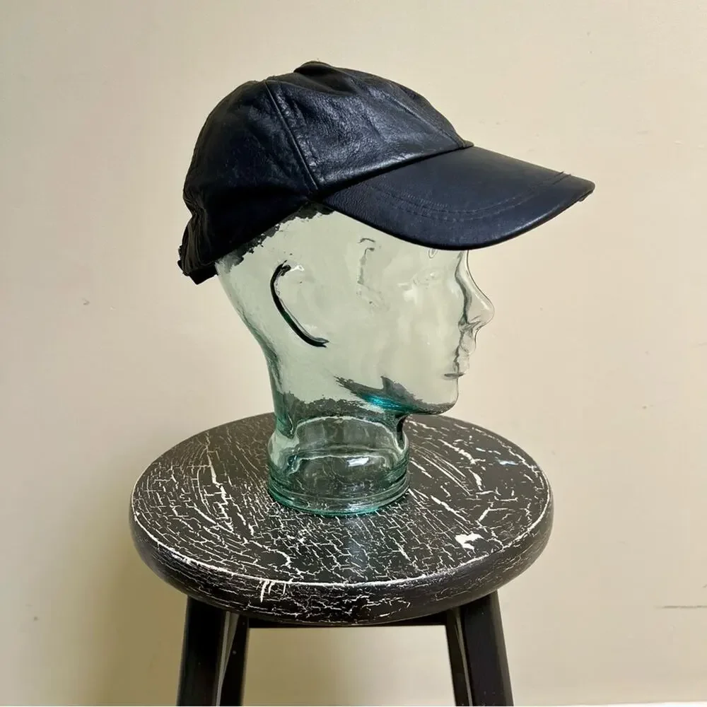 Leather Baseball Hat